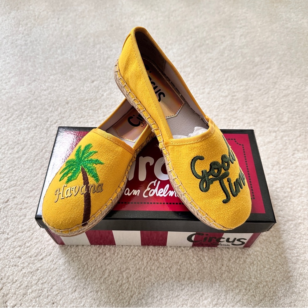 Circus by Sam Edelman Yellow Havana Good Time Espadrille Flats